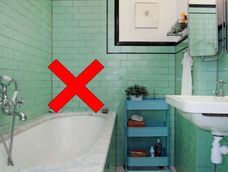 El baño puede lucir lujoso con este revestimiento económico e impermeable.