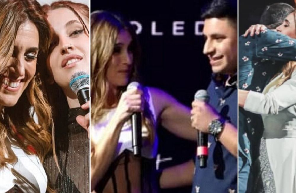 Soledad Pastorutti invitó a varios participantes de La Voz Argentina en sus shows en el Movistar Arena. En las fotos, Luna Suárez, Francisco Benítez y Álex Freidig. (Instagram)