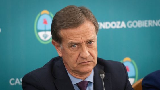 El gobernador de Mendoza Rodolfo Suárez anunció que se construirá El Baqueano con los fondos de Portezuelo del VientoFoto: Ignacio Blanco / Los Andes