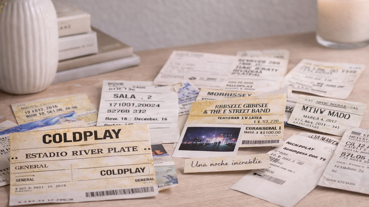 Las entradas del cine o recitales no se tiran: 2 ideas simples para reutilizarlas en casa