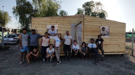 TECHO realizó su primera construcción de viviendas de emergencia en Mendoza