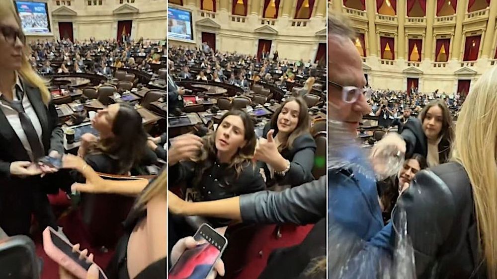 Pelea en el Congreso entre las diputadas libertarias Marcela Pagano y Rocío Belén Bonacci contra Lilia Lemoine y María Celeste Ponce.