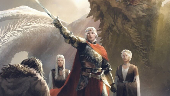 Ilustración de Aegon I Targaryen, protagonista de la próxima película: La Conquista de Aegon.