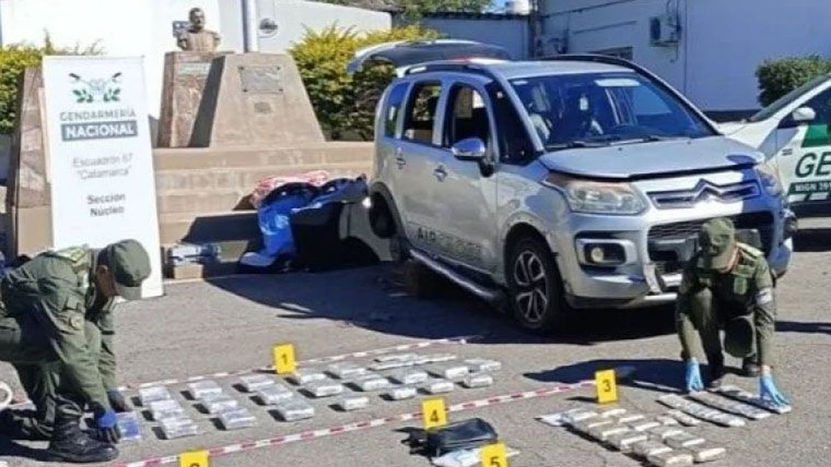 Lo detuvieron cuando traía a Mendoza 39 kilos de cocaína de alta pureza