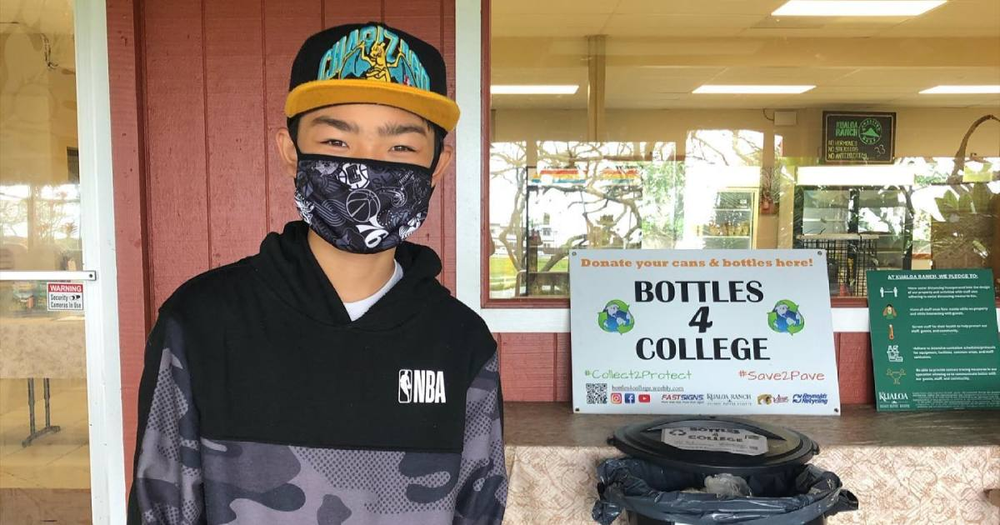 Organización que recicla latas y botellas para becas estudiantiles en Hawái.