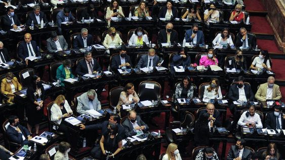 Bloque del Frente de Todos en diputados , congreso , Foto Federico Lopez Claro