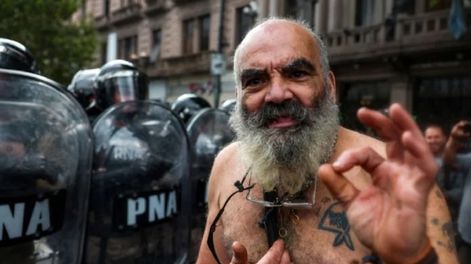 Pablo Francisco Irigoyen, detenido en la marcha de diciembre de 2017 contra Macri y en la del 12 de marzo de 2025 contra Milei