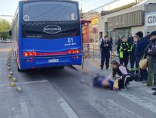 Una mujer fue atropellada por un colectivo en Godoy Cruz