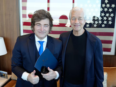 Javier Milei y Jamie Dimon en las oficinas del CEO de JPMorgan. Javier Milei y Jamie Dimon en las oficinas del CEO de JPMorgan.