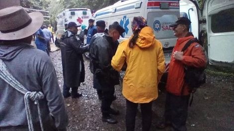Salta: rescataron a 19 turistas que pasaron más de 12 horas perdidos en la Quebrada de San Lorenzo. Foto: Gentileza El Tribuno.&nbsp;