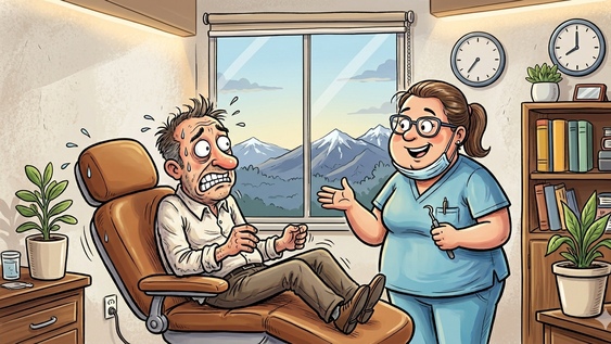 El miedo al dentista es más común de lo que parece: un obstáculo para la atención adecuada en odontología. Imagen generada con IA