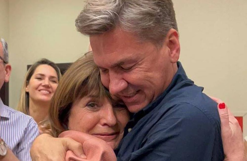 Quién es Leandro Zdero, el radical de Juntos por el Cambio que puso fin al ciclo de Capitanich en Chaco. En la foto, junto a Patricia Bullrich. (Twitter)