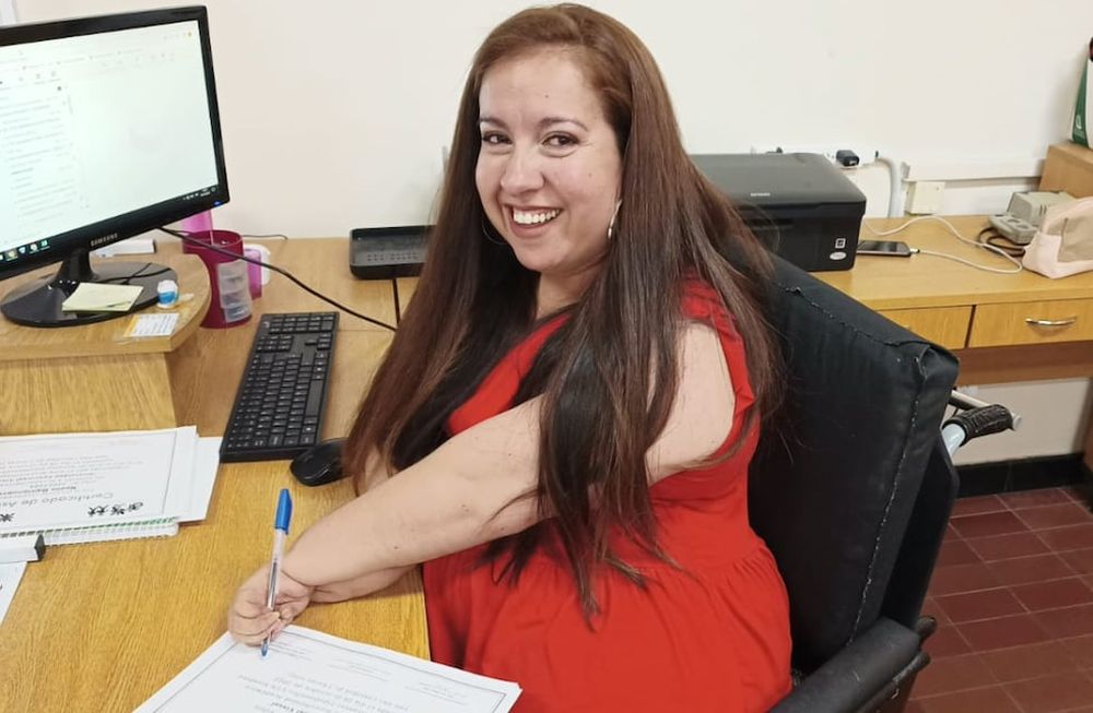 Raquel, la mendocina que deja en evidencia que no existen barreras insuperables si de inclusión se trata. Foto; Gentileza Raquel Álvarez
