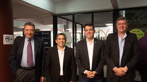 Carlos Abihaggle, Walther Marcolini, Tadeo García Zalazar y Ulpiano Suarez