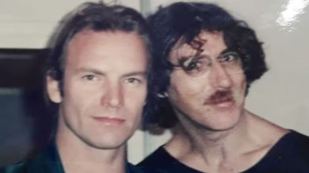 Las dos estrellas del rock, Charly Garc&iacute;a y Sting juntos en 1988.&nbsp;