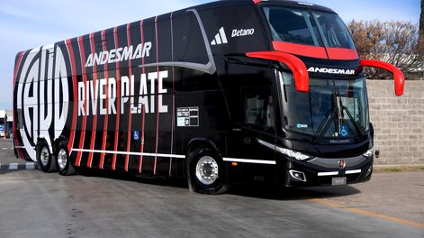 Andesmar concursó por un contrato que contempla el transporte exclusivo del plantel de River Plate.