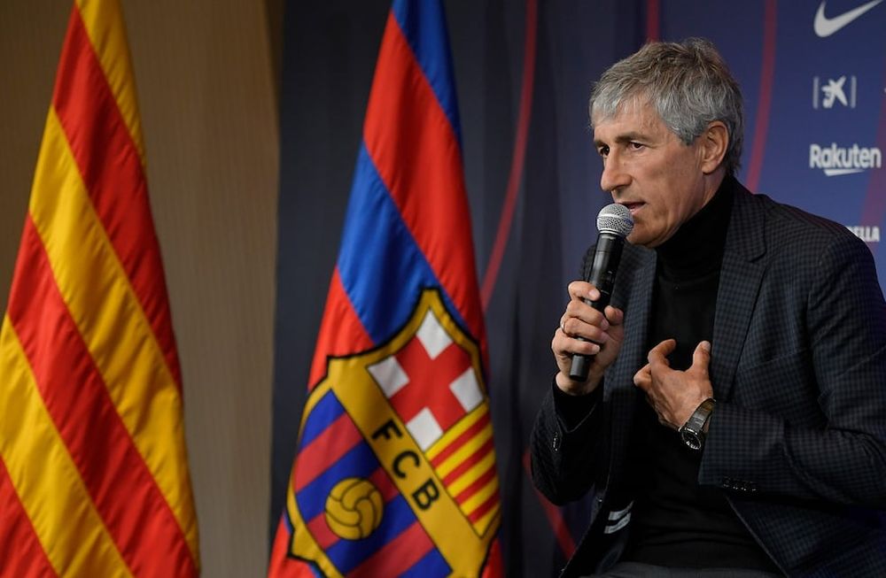 Cuando llegó al Barcelona, Quique Setién llenó de elogios a Messi y dijo cuál será su estilo de juego. Los resultados no acompañan por el momento. / LOS ANDES