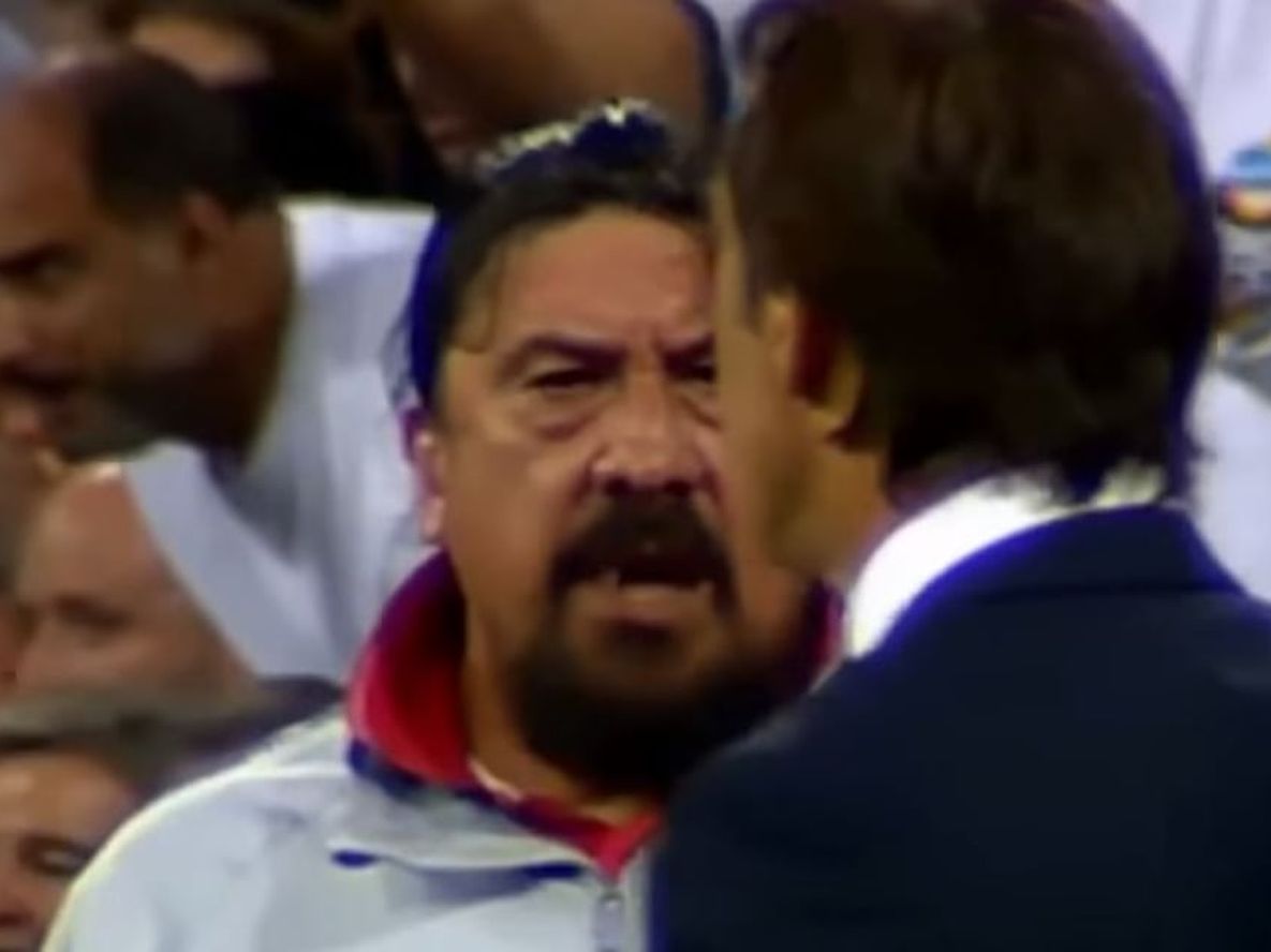 La mirada del Mono Burgos que acalló al DT del Real Madrid y se hizo viral
