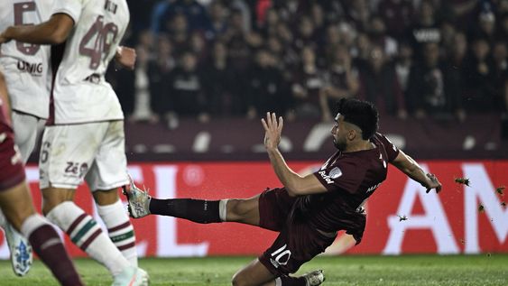 En el encuentro de ida ante Fluminense, marcó el agónico 1-0 que luego Lanús hizo valer en Brasil.&nbsp;