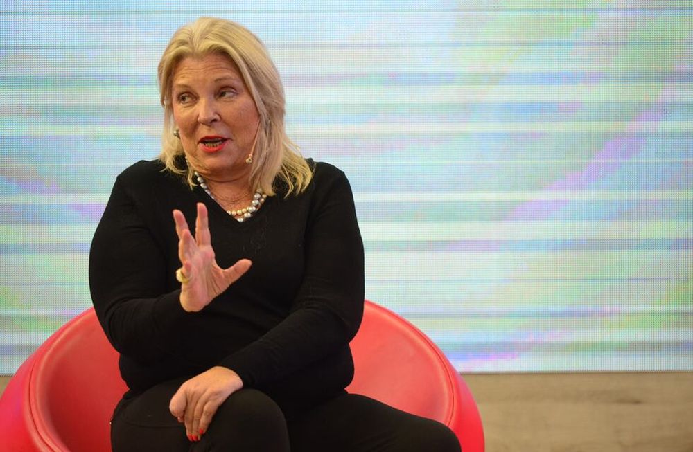Elisa Carrió en el programa Voz y Voto. (Nicolás Bravo / La Voz)