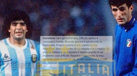 Amor ilimitado: Camiseta de Maradona trepó a los 14 mil euros en una subasta en Nápoles