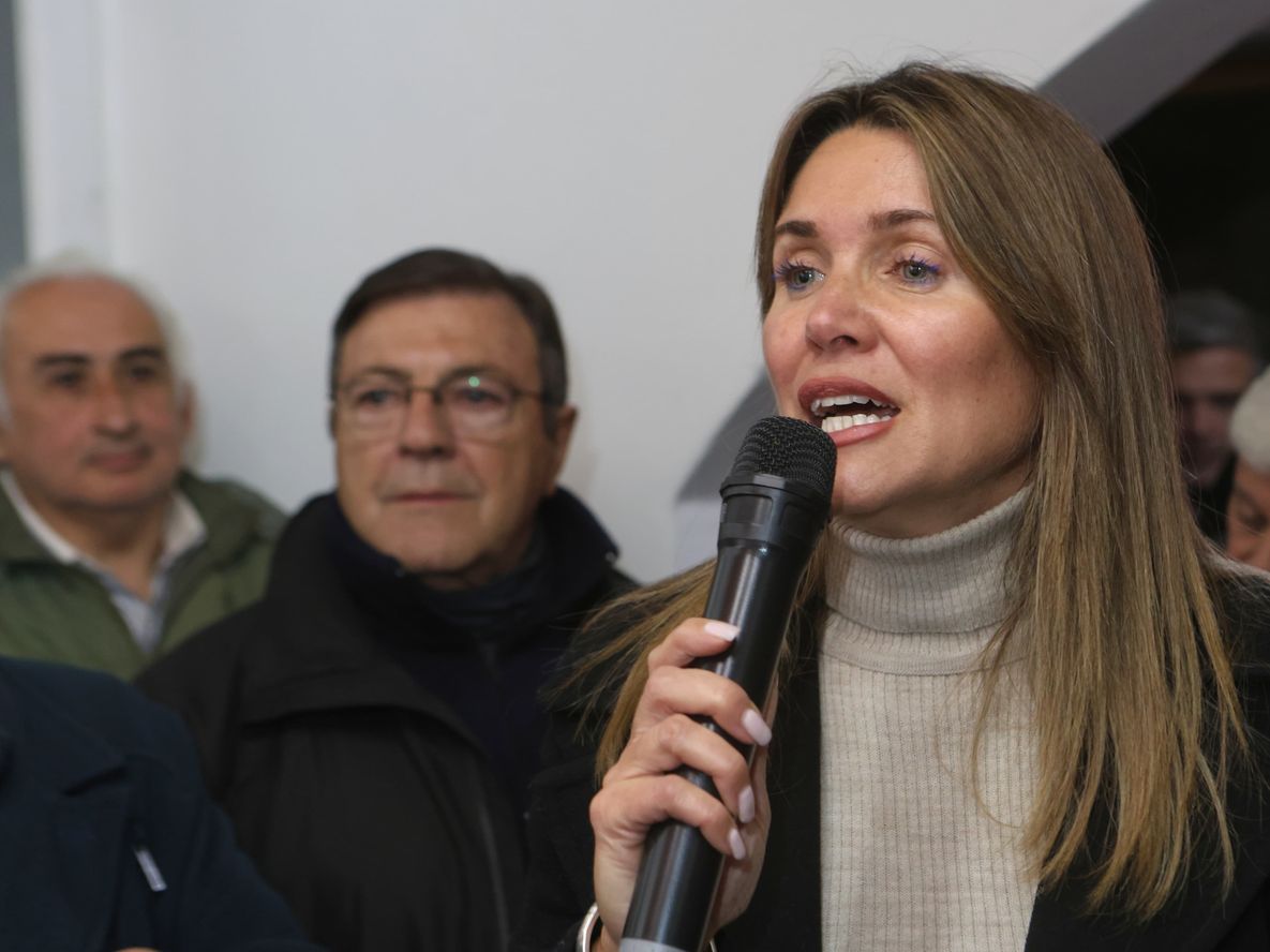 Griselda Petri, hermana del ministro Luis Petri y vicepresidenta de la UCR, inauguró este martes una sede del petrismo en Guaymallén. Foto: Marcelo Álvarez