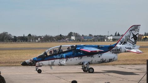 Presentación del avión IA 63 Pampa III.en Fadea. Foto: Pedro Castillo / La Voz