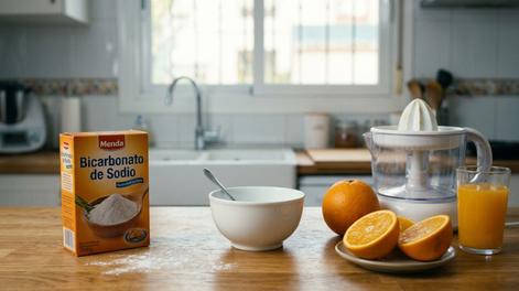 Bicarbonato de sodio y jugo de naranja: descubrí para qué sirve mezclarlos.&nbsp;