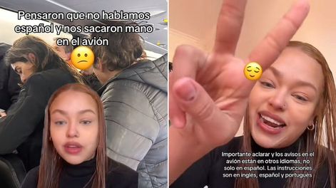 Joven brasileña fue agredida en un vuelo por hablar portugués. Compartió su testimonio en TikTok y se convirtó en viral generando miles de reacciones.
