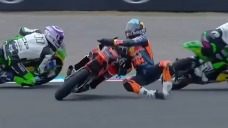 Los Andes | Así fue el accidente de Perrone en el Moto GP 3