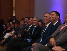 El ministro de Economía, Luis Caputo, en el Foro de Inversiones y Negocios de Mendoza.&nbsp;