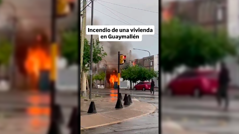 Incendio en una vivienda abandonada en Guaymallén.