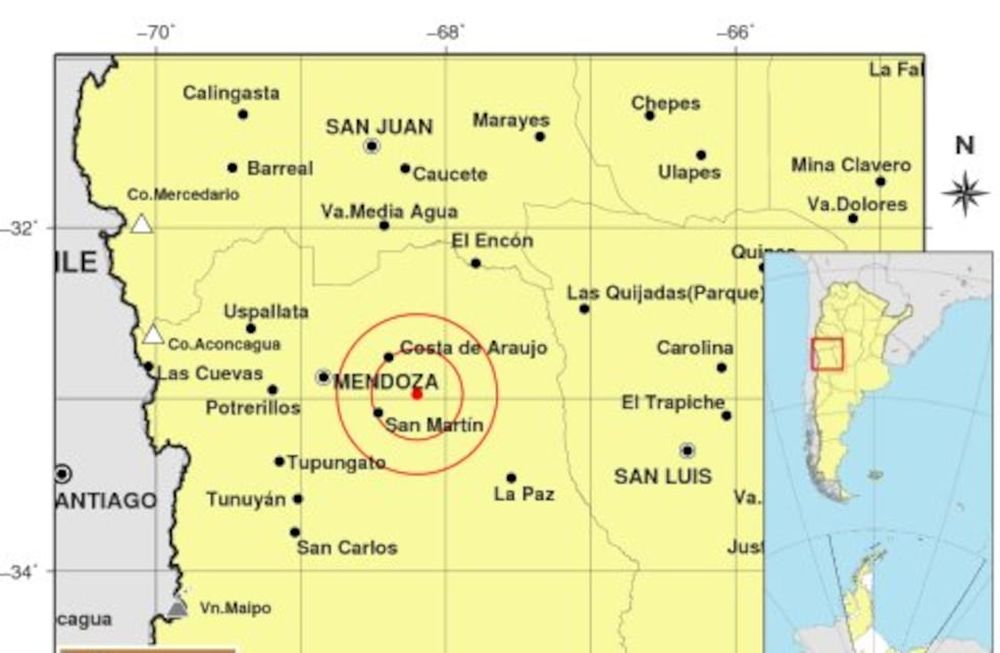 Tembló en Mendoza
