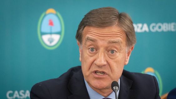 El gobernador de Mendoza Rodolfo Suárez anunció que se construirá El Baqueano con los fondos de Portezuelo del VientoFoto: Ignacio Blanco / Los Andes