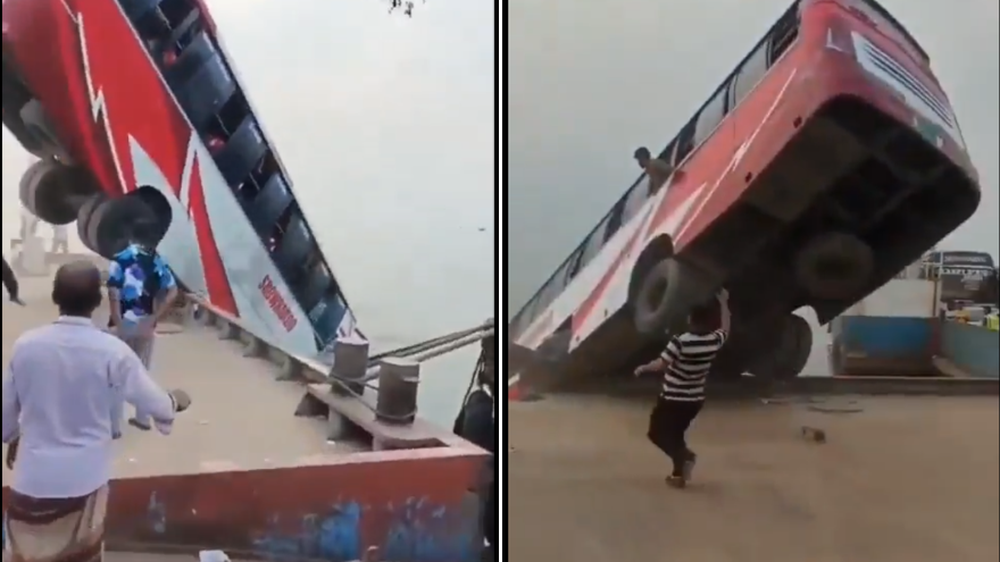 Tragedia en Bagladesh: un colectivo se hundió en un río y murieron 26 personas.