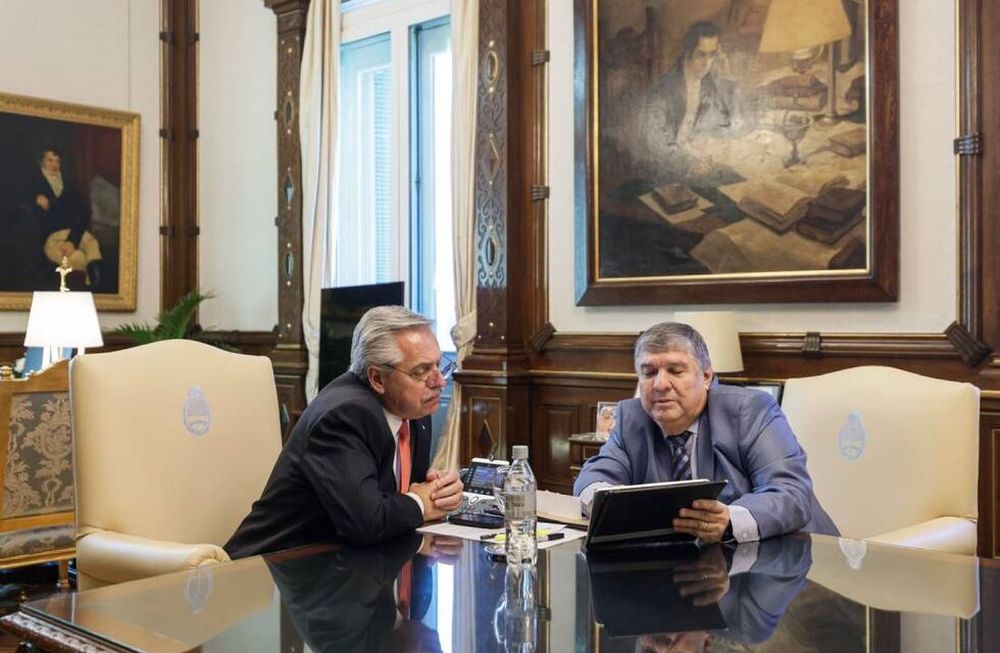Alberto Fernández y  José Mayans