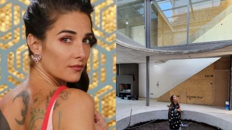 Juana Viale está construyendo su casa circular