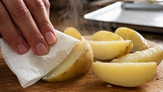 no pierdas mas tiempo esperando que las papas se cocinen: el paso de 5 minutos que acelera la preparacion y las deja doradas