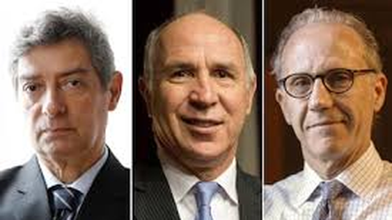 Los tres miembros de la Corte Suprema de Justicia de la Nación.