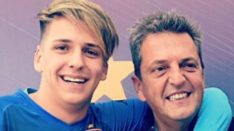 Sergio Massa y su hijo Toto