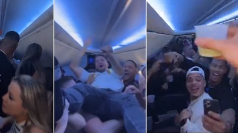 Los Andes | Fiesta de influencers a bordo de un avión