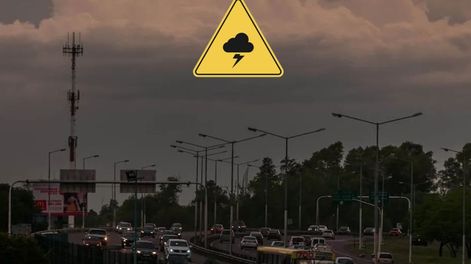 Alerta amarilla por tormentas en Mendoza.