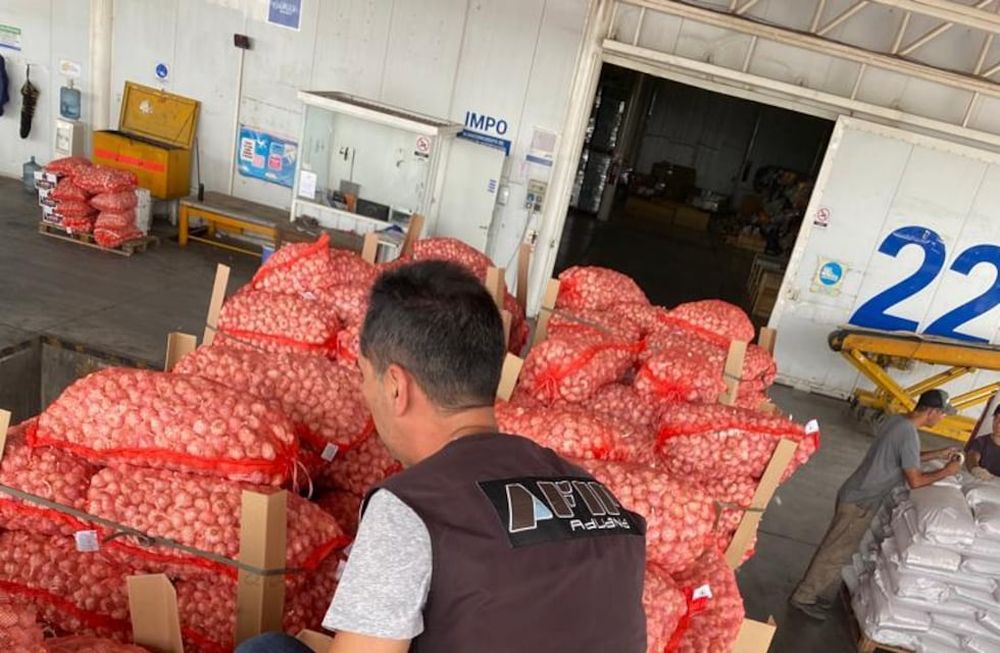 AFIP decomisó 700 toneladas de ajo de una empresa trucha que tenían como destino Brasil.