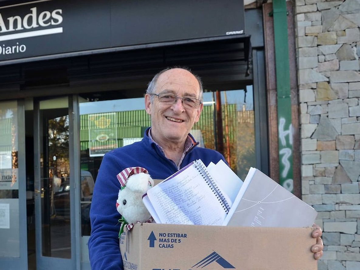 Corresponsal. En la Agencia de San Rafael. Carlos Simón se jubiló hace dos años.