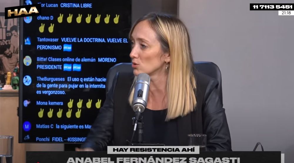 Anabel Fernández Sagasti visitó el programa de Tomás Rebord en Blender.