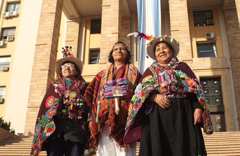 Emilio Cisneros, Inka Miko Tika, uno de los principales referentes de la comunidad Inka Colla en Mendoza durante una de las tantas actividades para reivindicar y visibilizar a las comunidades originarias. Foto: Gentileza.