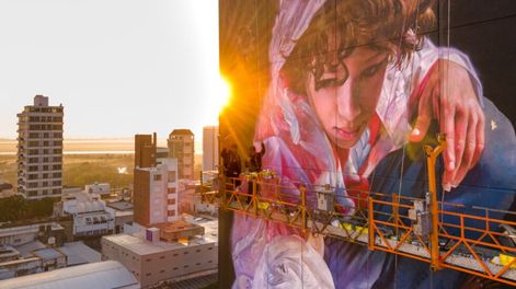 Llega a la Ciudad Martín Ron, uno de los diez mejores muralistas del mundo