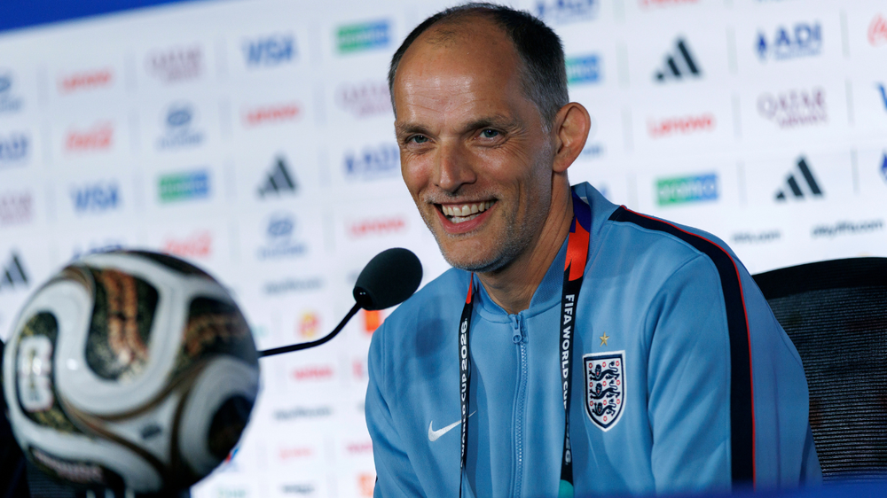 Thomas Tuchel, DT de Inglaterra en la previa al partido contra Argentina.&nbsp; &nbsp;