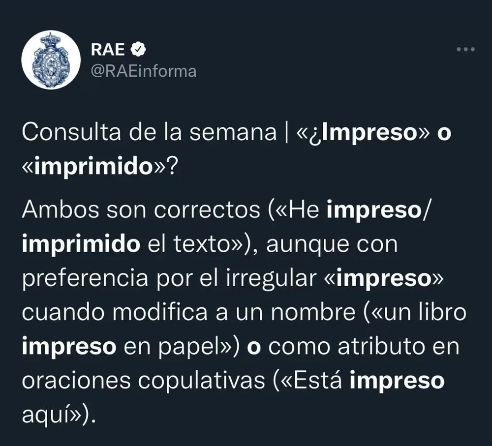 La RAE solucionó esta duda a la hora de escribir.
