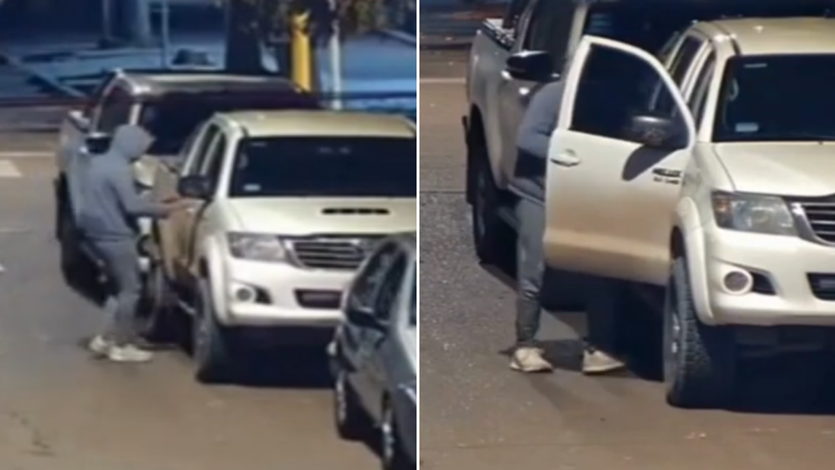 Intentaron robar objetos de valor de una camioneta en Luján y los descubrieron las cámaras de la Policía